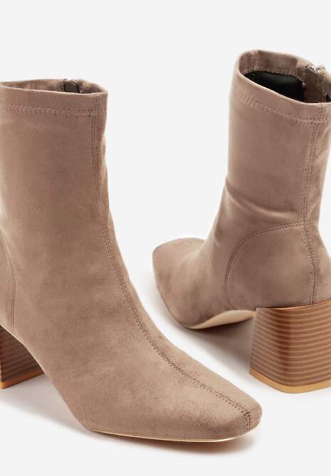Botine Amiste Bej închis 6