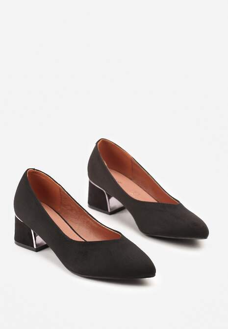 Pantofi cu toc Mixin Negri 5