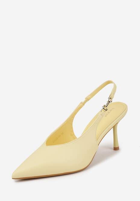 Pantofi stiletto Natonale Galbeni 5