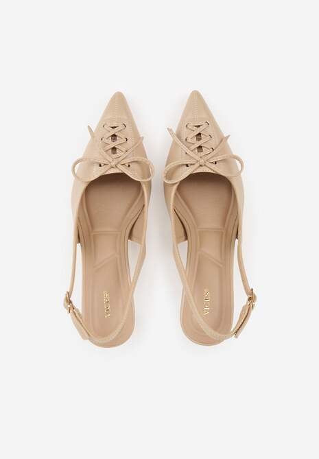 Pantofi stiletto Azimuna Bej închis 6