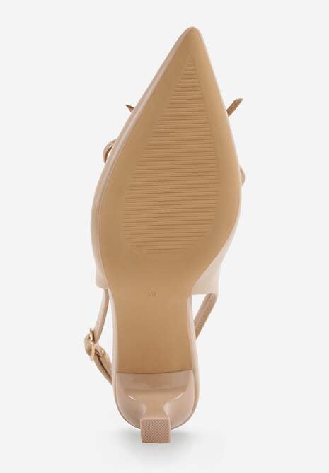Pantofi stiletto Azimuna Bej închis 7