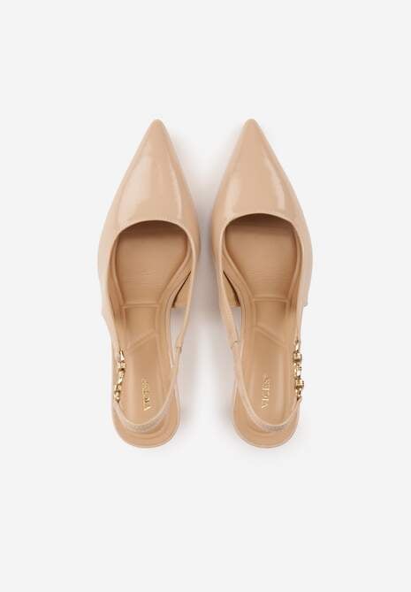 Pantofi stiletto Natera Bej închis 6