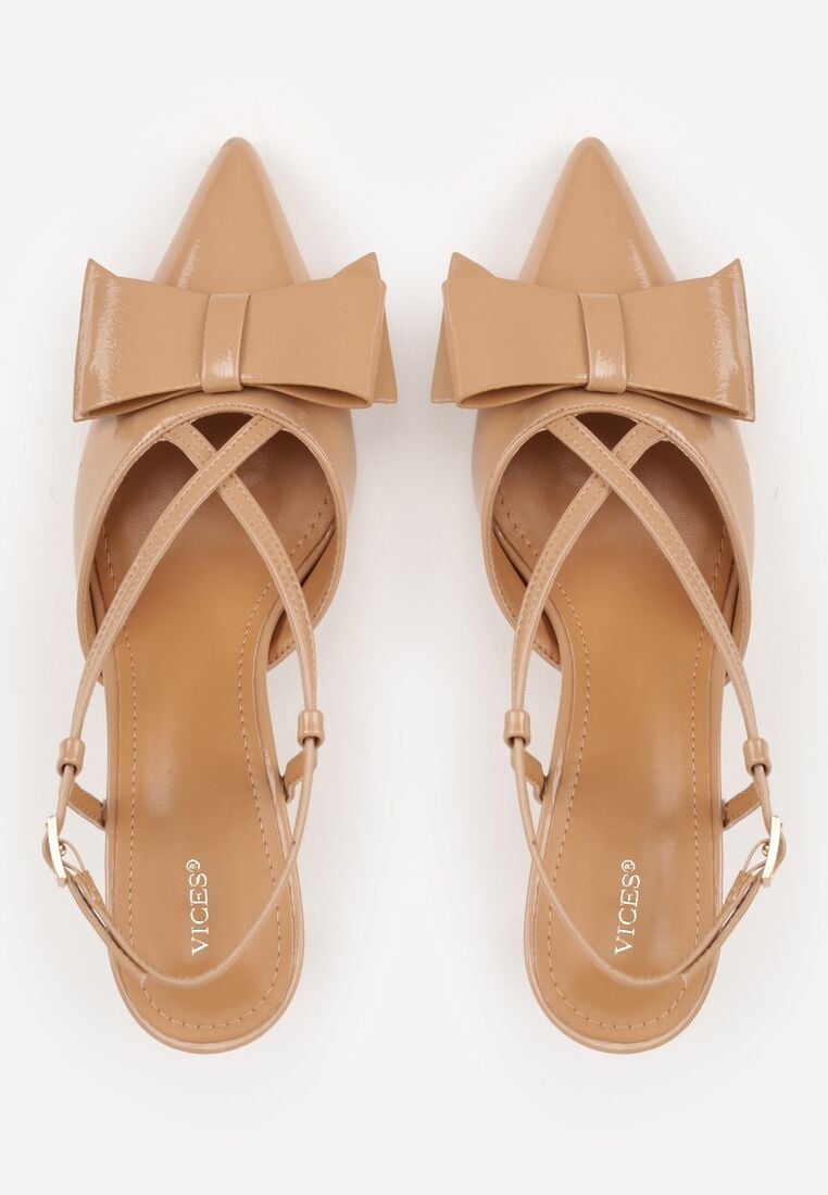 Pantofi stiletto Evithe Bej închis 6