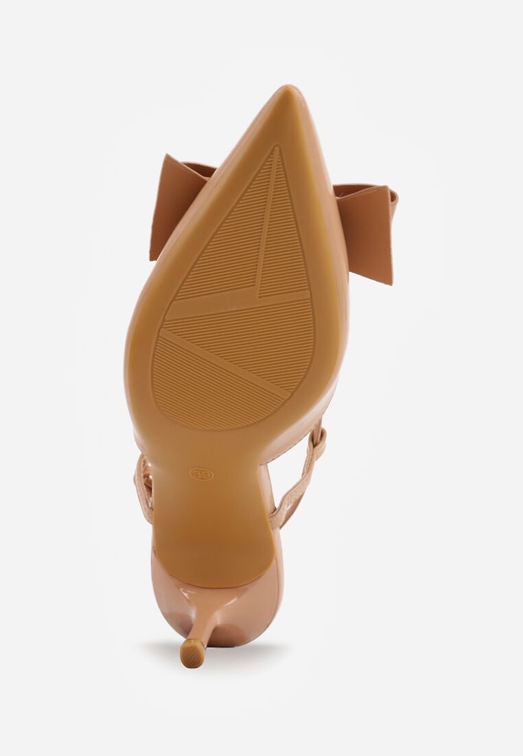 Pantofi stiletto Evithe Bej închis 7