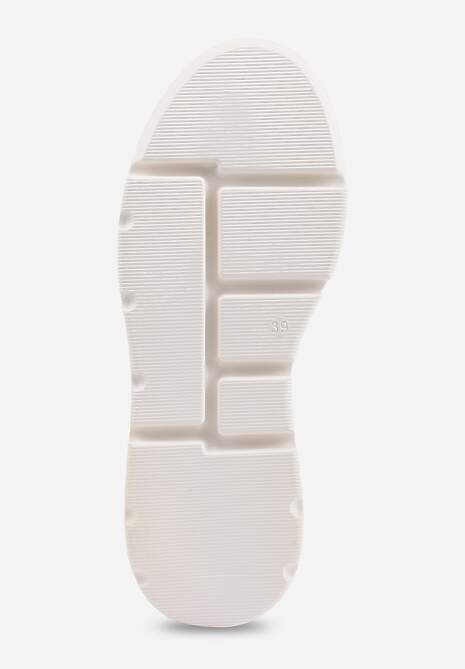 Jasnobrązowe Sneakersy Vices na Platformie Ozdobione Metaliczną Aplikacją Tatellia 7