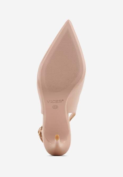 Pantofi stiletto Zoretta Bej 7