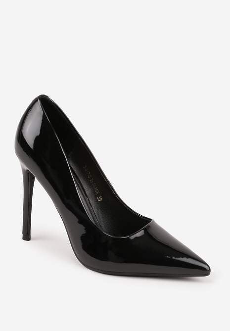 Czarne Lakierowane Szpilki VICES o Klasycznym Fasonie Corsinia 5