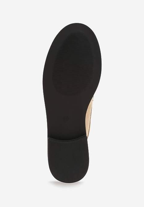 Beżowe Mokasyny VICES z Wkładką ze Skóry Naturalnej i Przeszyciami Astanie 7