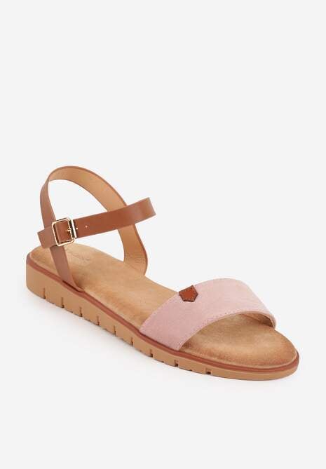 Różowe Sandały VICES w Stylu Basic z Paskiem z Klamerką Loretha 5