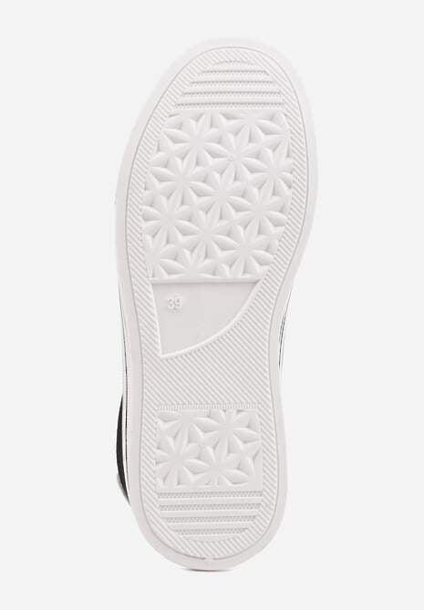 Czarne Trampki o Klasycznym Fasonie na Platformie Opheme 7