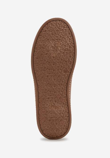 Brązowe Trampki z Imitacji Zamszu na Żłobionej Podeszwie Nivenatia 7