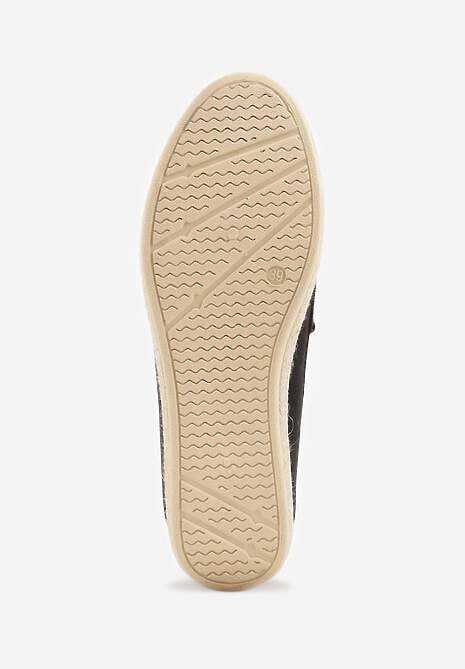 Czarne Mokasyny z Plecionką w Stylu Boho Galenatea 7