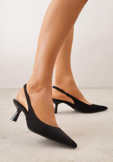 Czarne Czółenka Slingback VICES na Kaczuszce Anatera