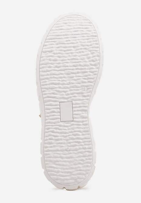 Białe Sneakersy VICES na Tłoczonej Podeszwie w Stylu Chunky Myninis 7