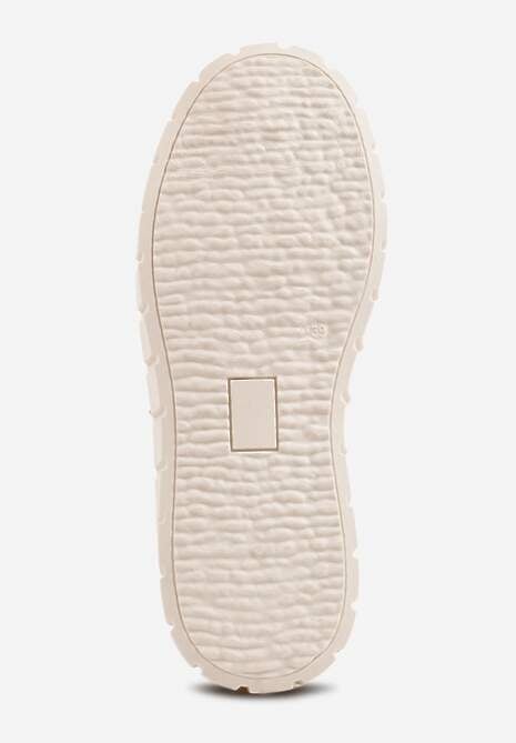 Beżowe Sneakersy VICES na Tłoczonej Podeszwie w Stylu Chunky Myninis 7