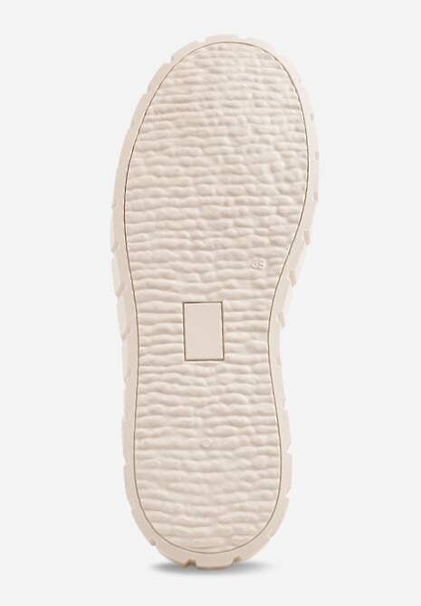 Beżowe Sneakersy VICES na Platformie w Stylu Chunky z Perforacją Hypsyllis 7