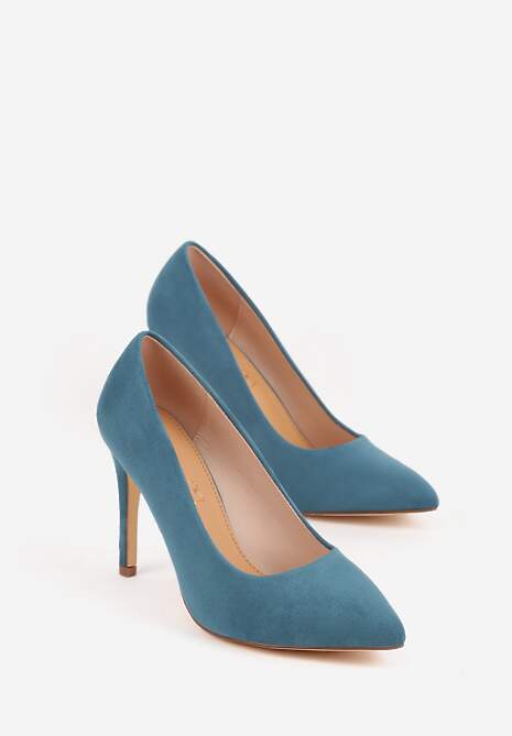 Ciemnozielone Szpilki Vices z Wkładką ze Skóry Naturalnej Innatia 5