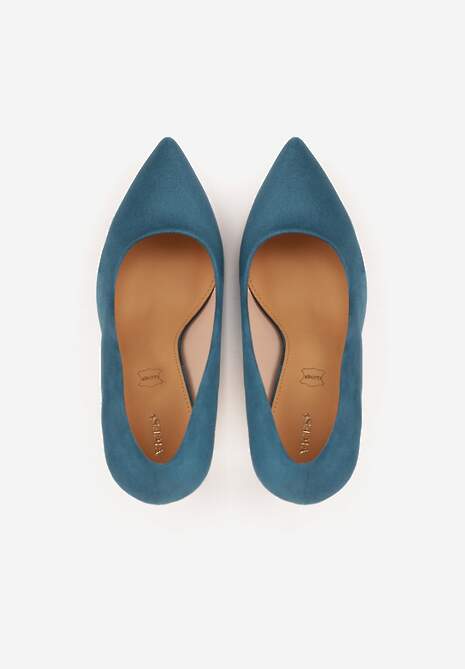 Ciemnozielone Szpilki Vices z Wkładką ze Skóry Naturalnej Innatia 6