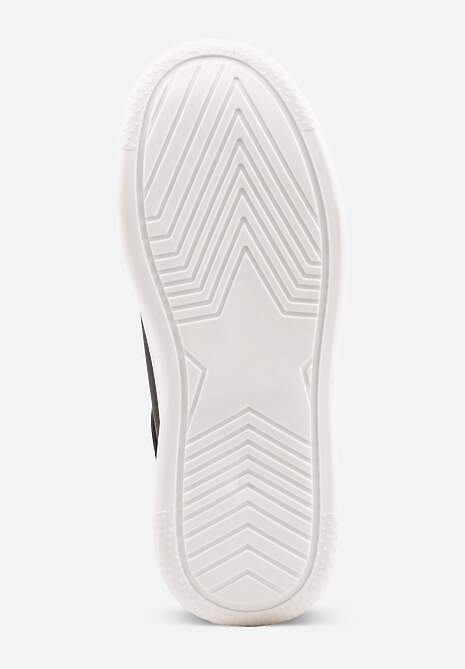 Czarne Sneakersy VICES Ozdobione Gwiazdą i Błyszczącą Wstawką Oranatta 7