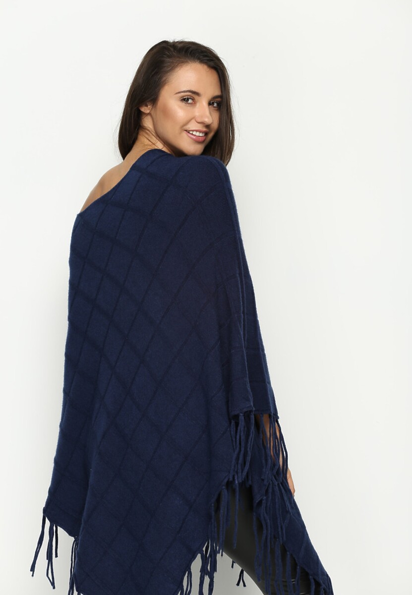 Granatowe Ponczo Cosy Feelings 3