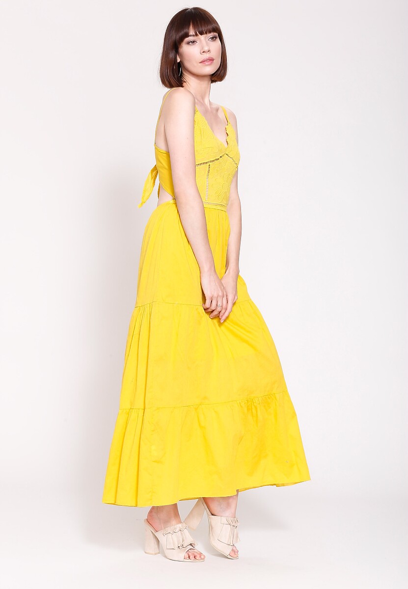 Żółta Sukienka Give a Little More