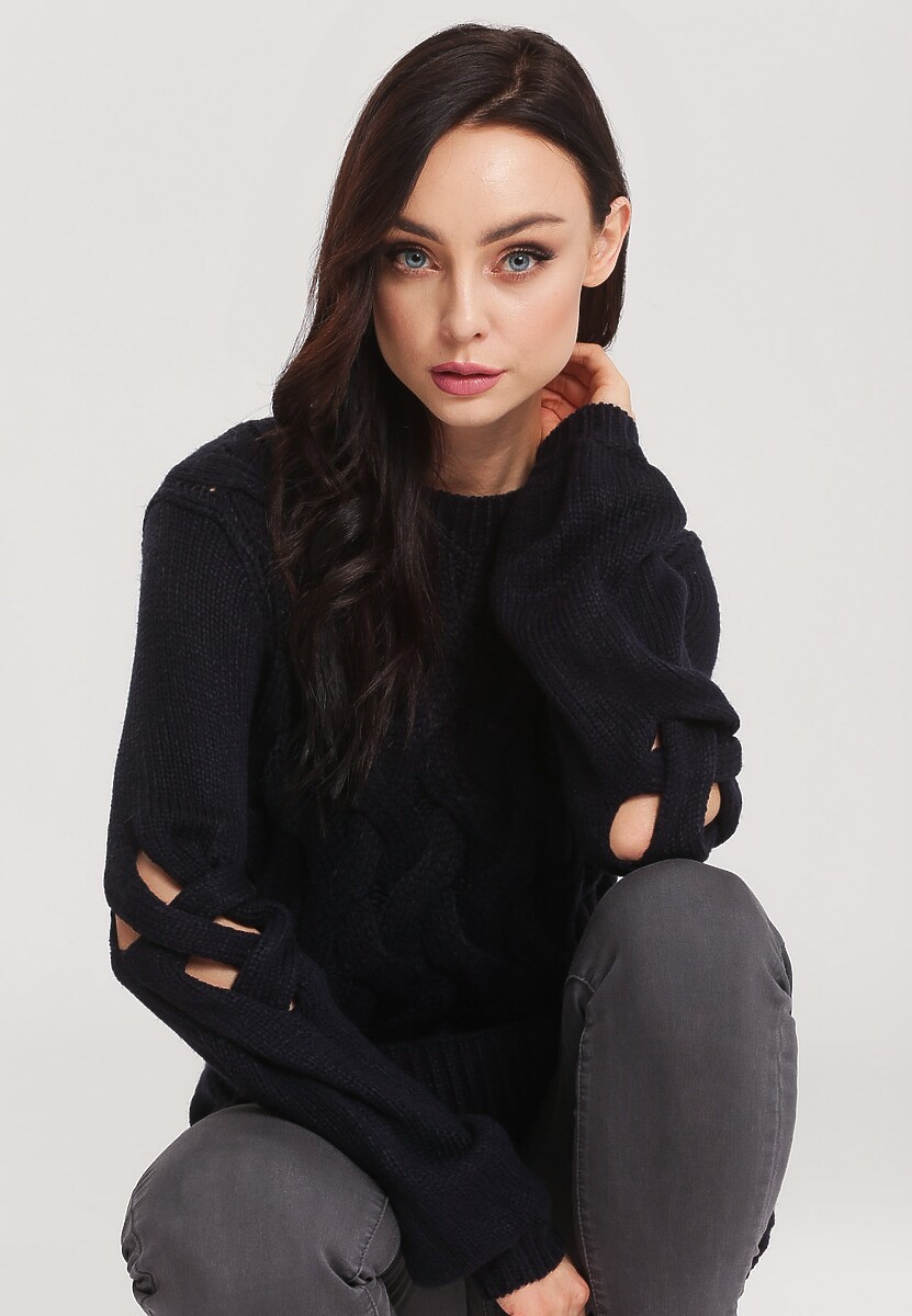 Granatowy Sweter Seasoning 3