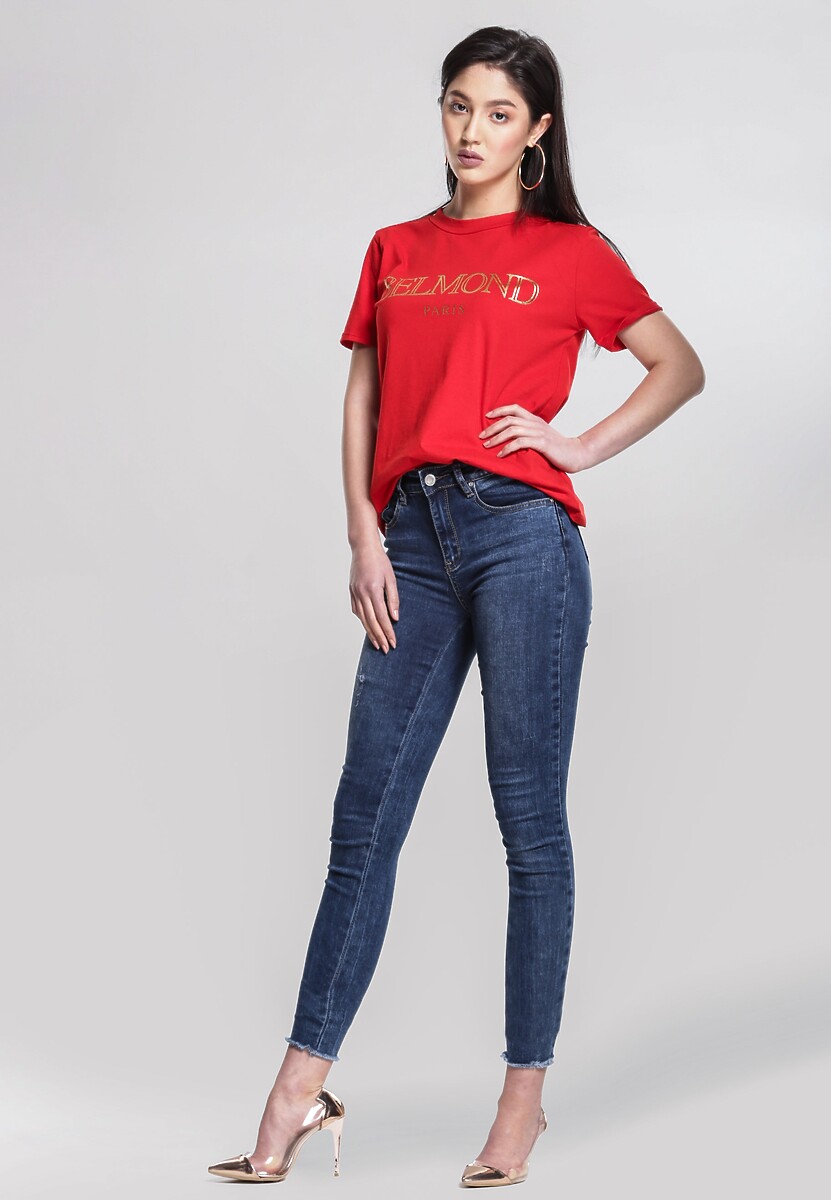 Czerwony T-shirt Technology 2