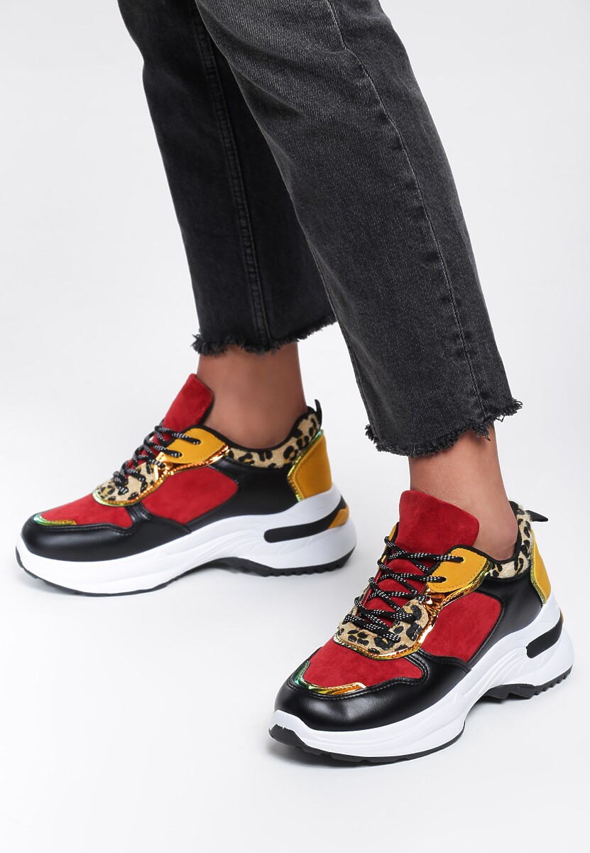 Czerwone Sneakersy Book A Ticket 2