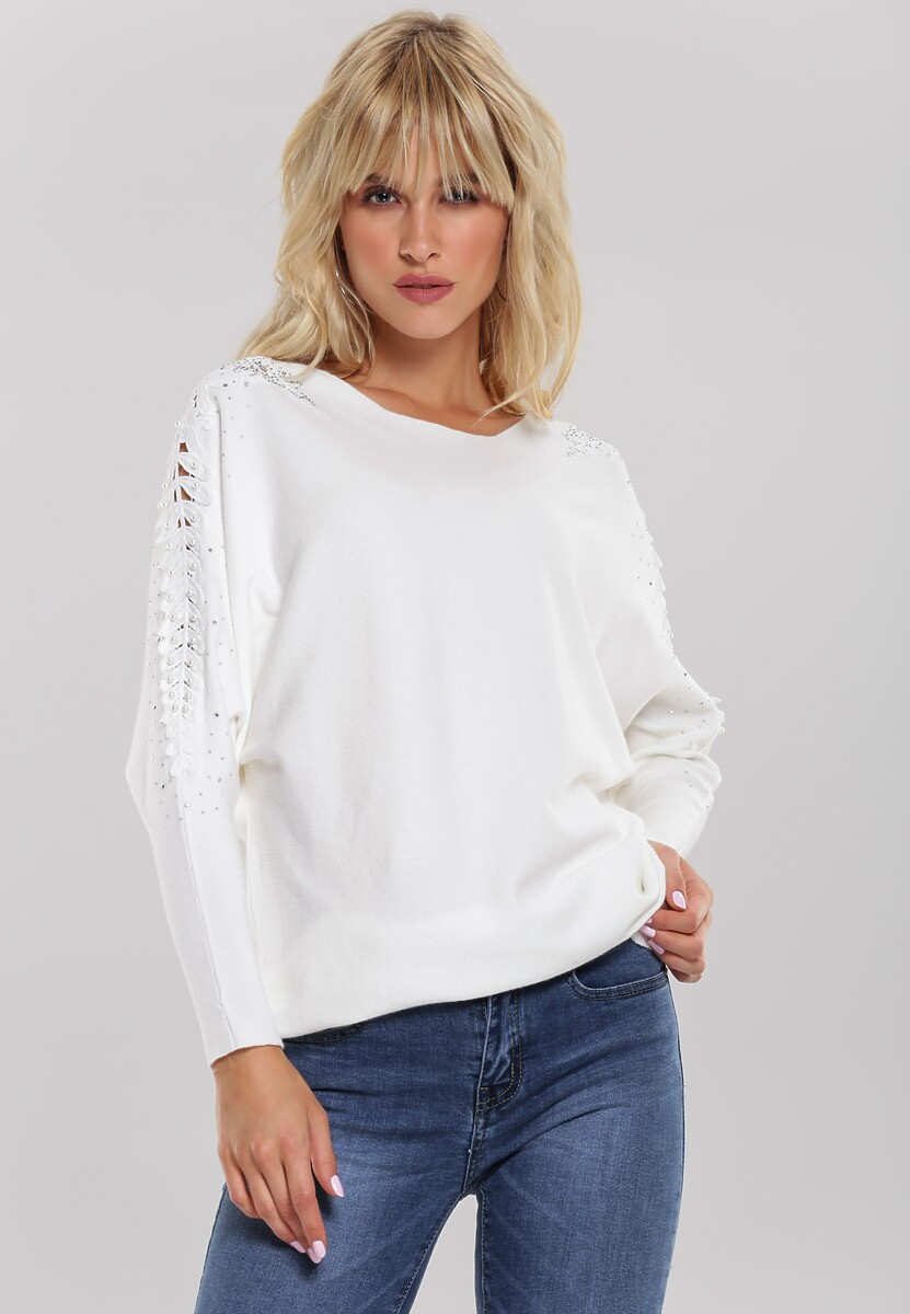 Biały Sweter Lina 1