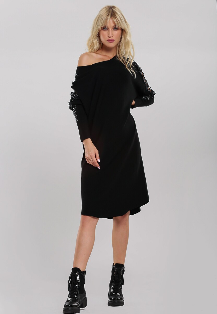 Czarna Sukienka Glossy Lips 1