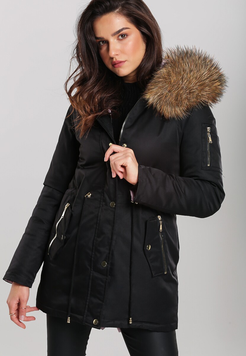 Czarna Dwustronna Kurtka Maplewood 1