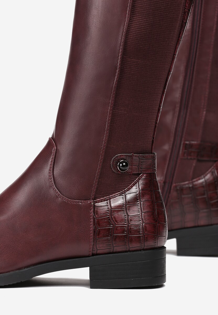 Bordowe Kozaki Rubie 4