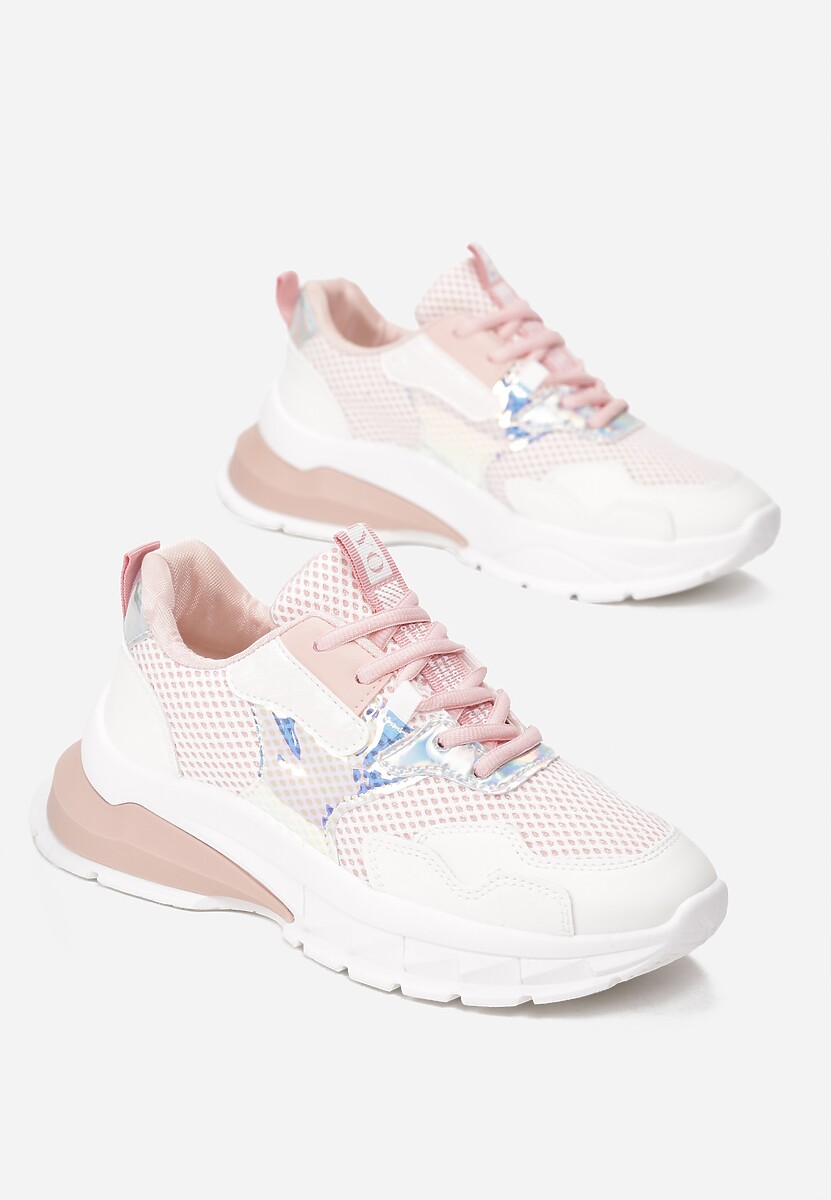 Różowe Sneakersy Evodine