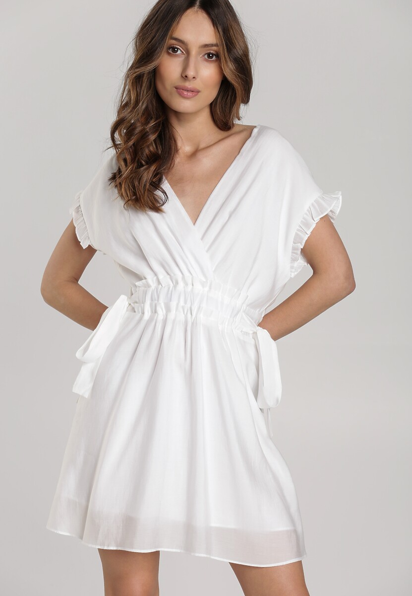 Biała Sukienka Menithoe