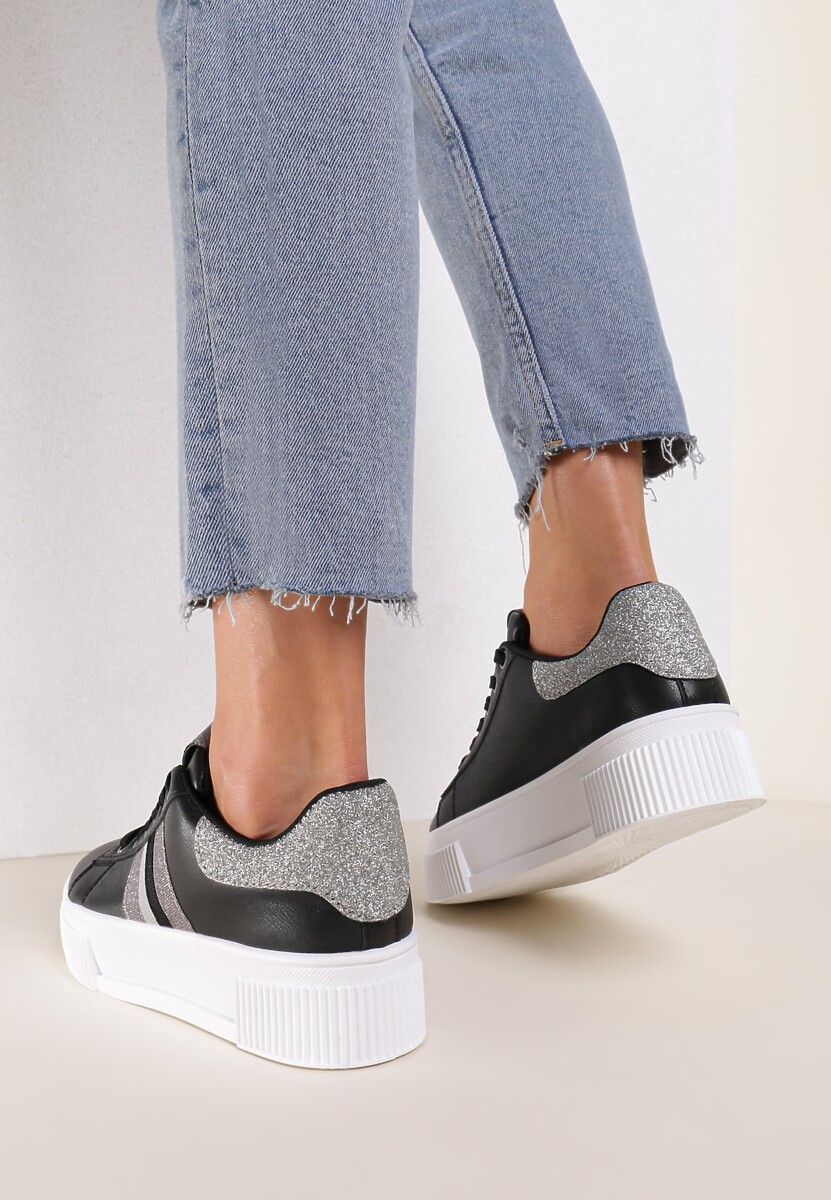 Czarne Sneakersy Elashor 2
