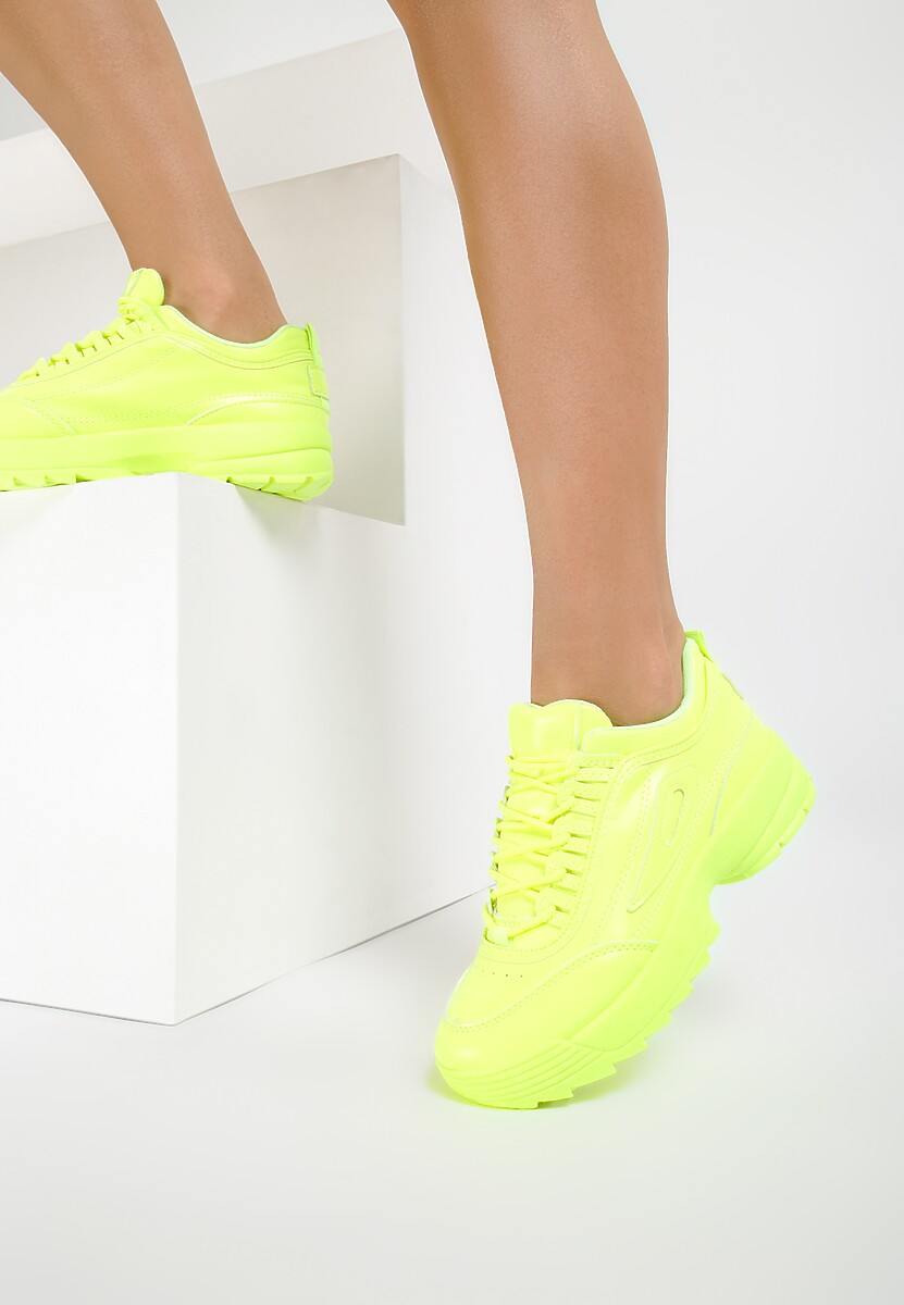 Limonkowe Sneakersy We Can Do This 2