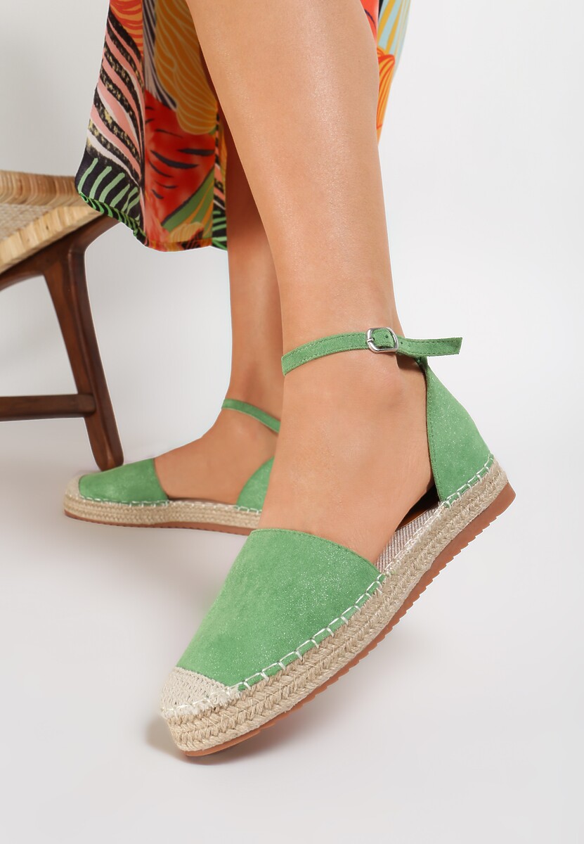 Miętowe Espadryle Aegana 2