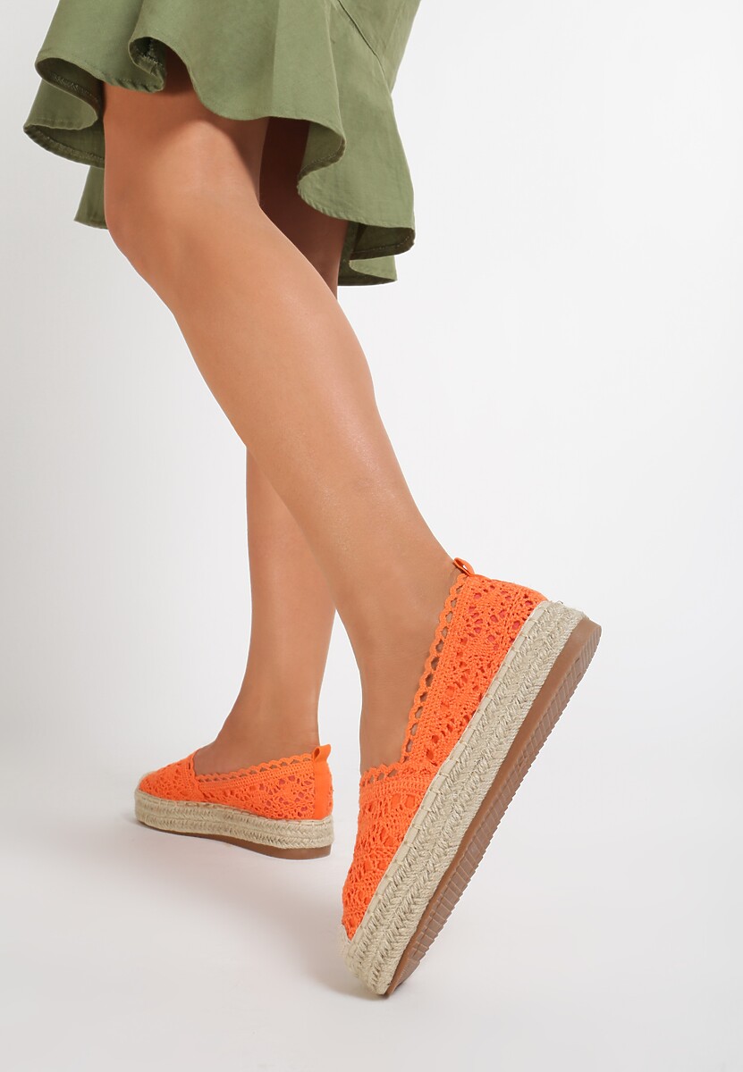Pomarańczowe Espadryle Alluthia 2