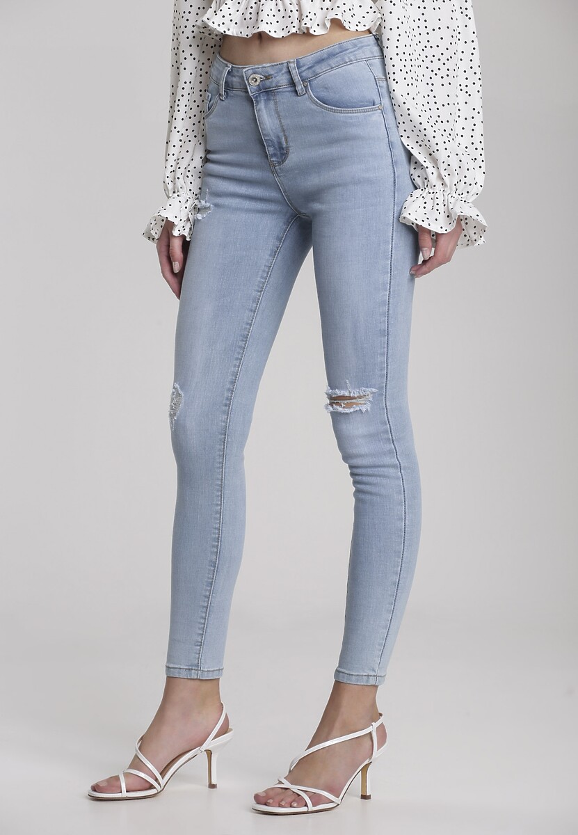 Jasnoniebieskie Jeansy Skinny Coraphise 1