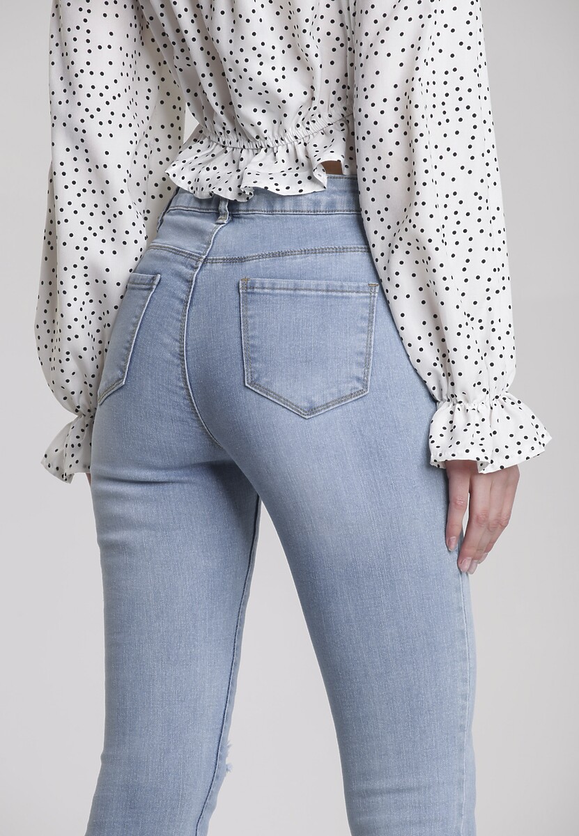 Jasnoniebieskie Jeansy Skinny Coraphise 3