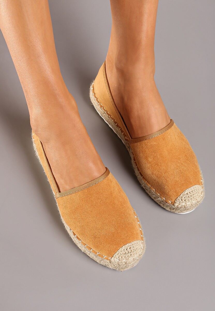 Ciemnobeżowe Espadryle Akranes 3