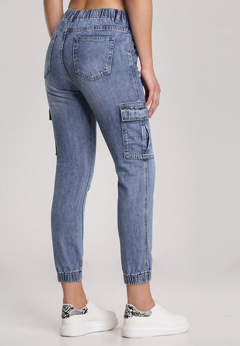 Niebieskie Jeansy Joggery Physamelle 3