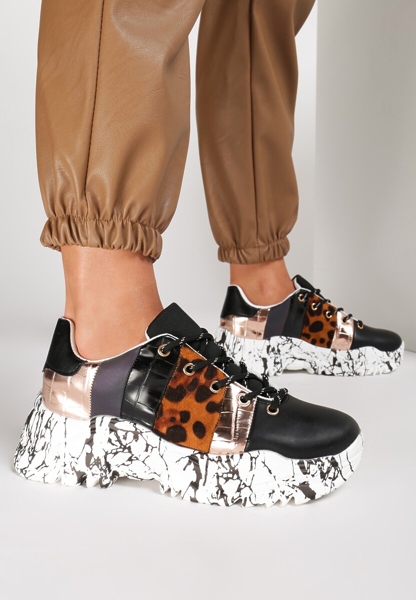 Czarne Sneakersy Kahlisa 2