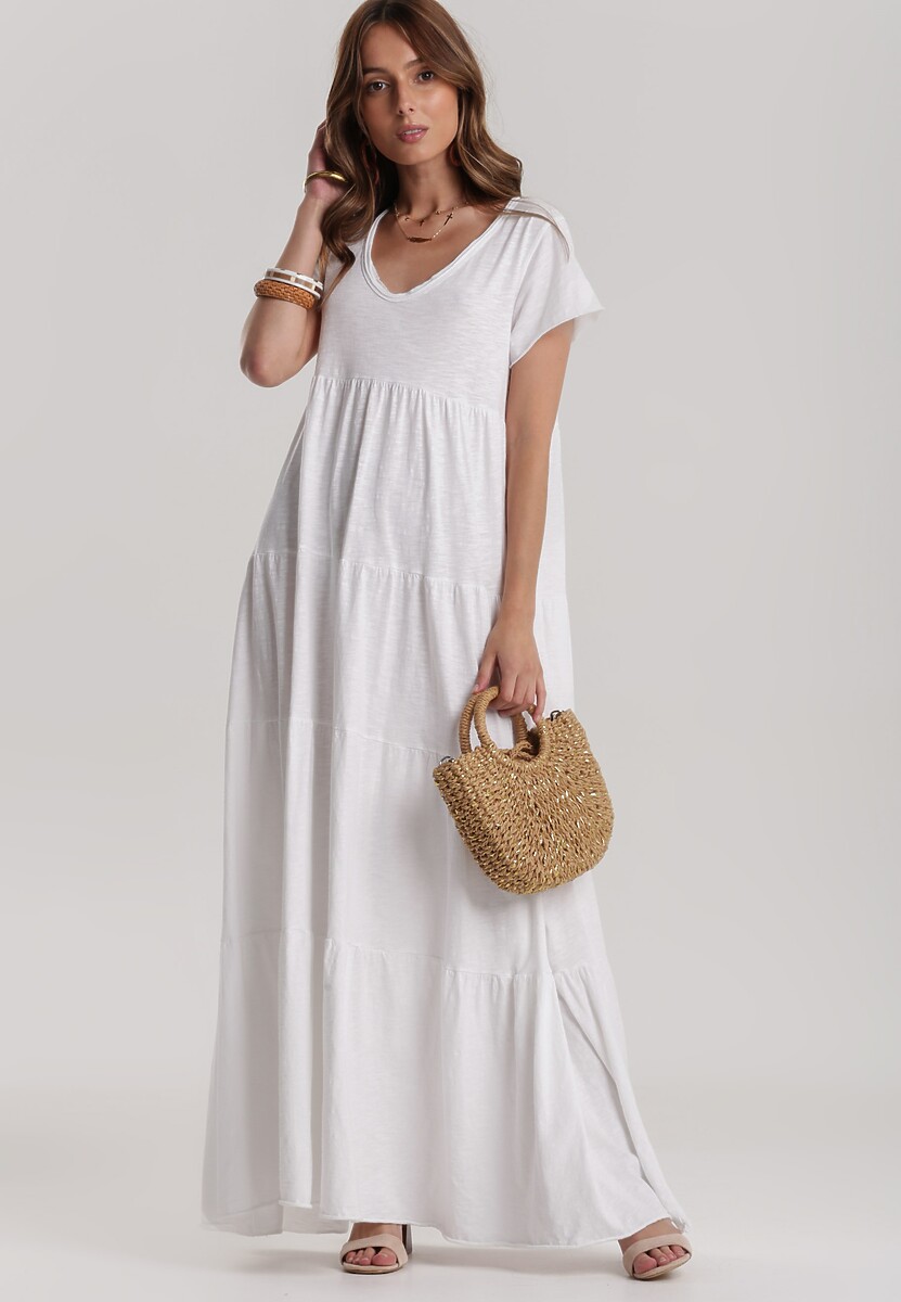 Biała Sukienka Calicine