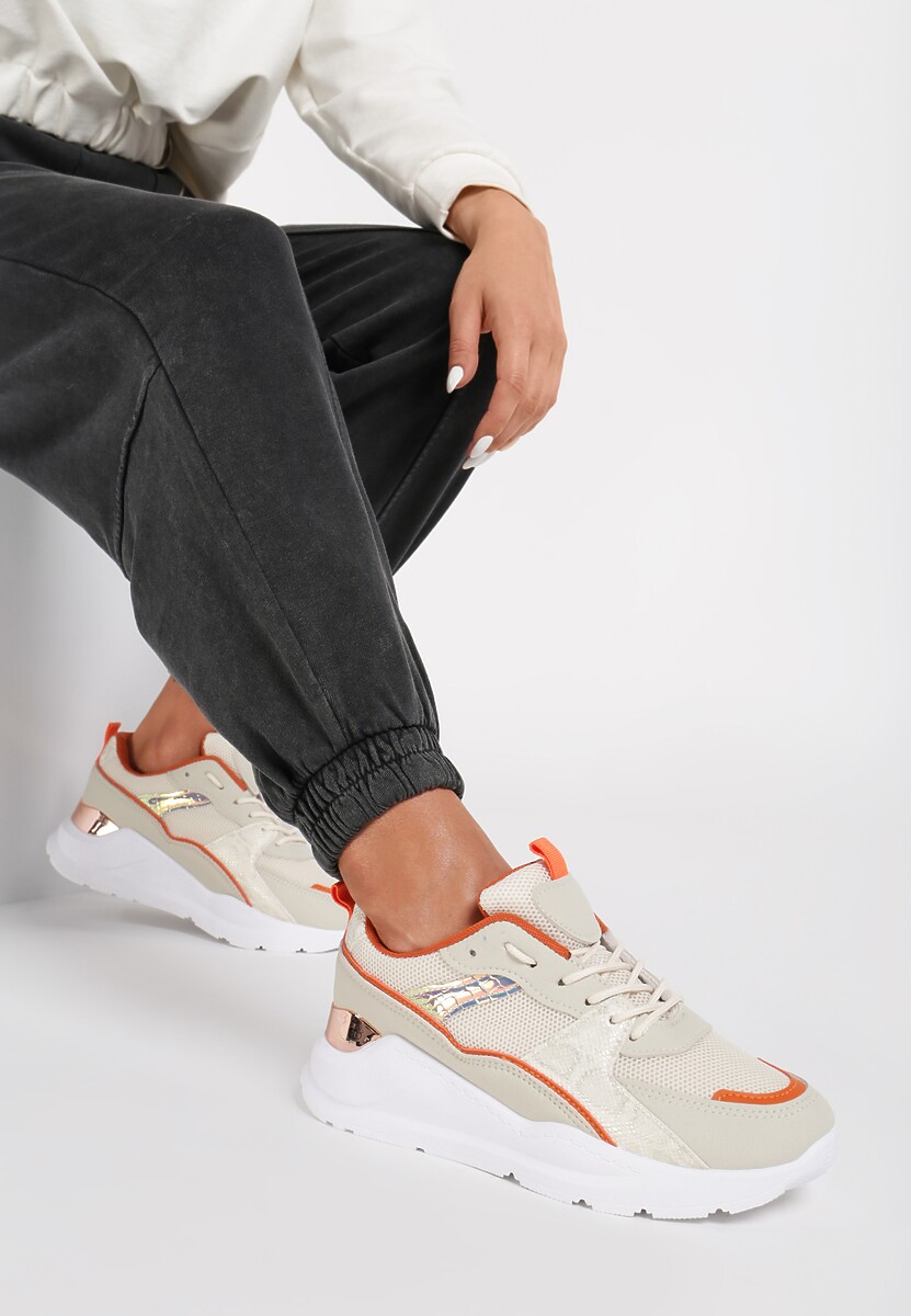 Beżowe Sneakersy Kelanya 1