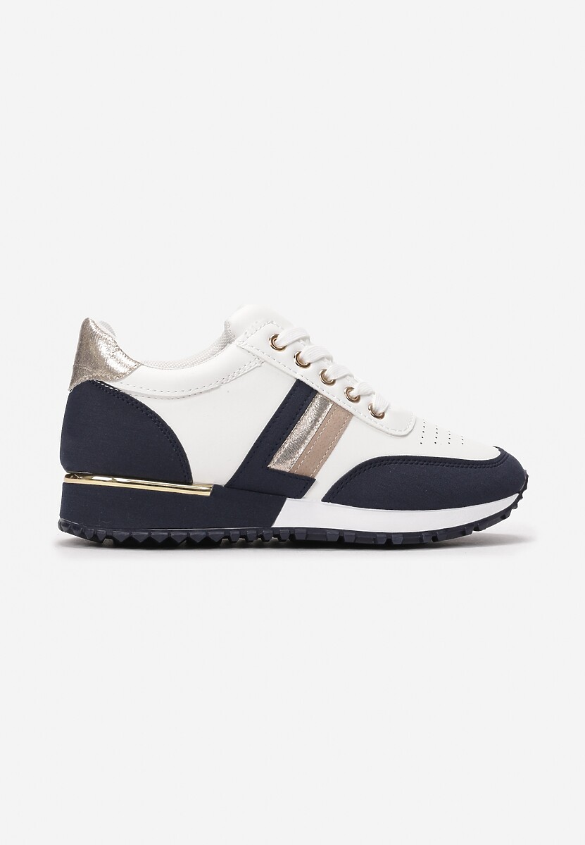 Biało-Granatowe Sneakersy Winrelle 3