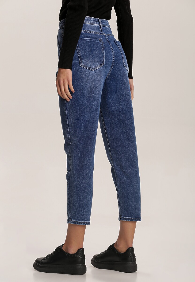 Niebieskie Jeansy Mom Fit Catesh 3