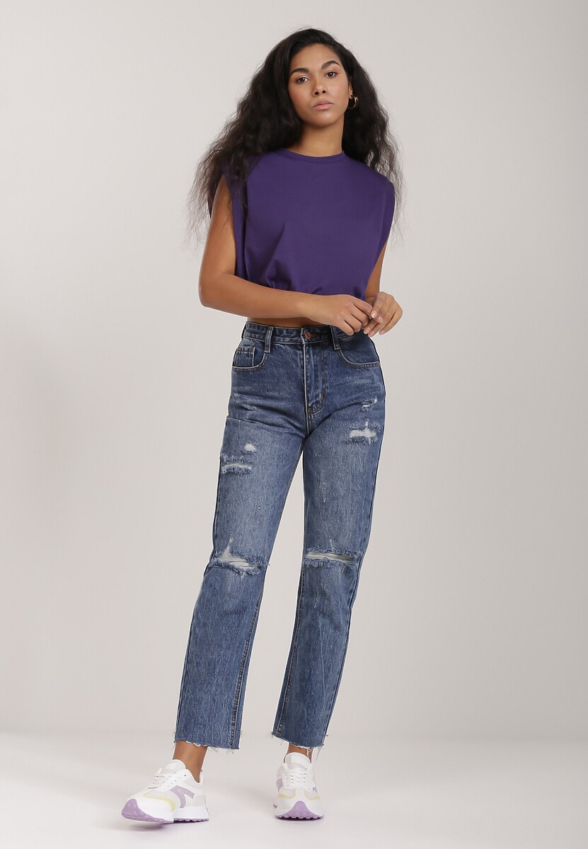 Niebieskie Jeansy Regular Vivilla 1