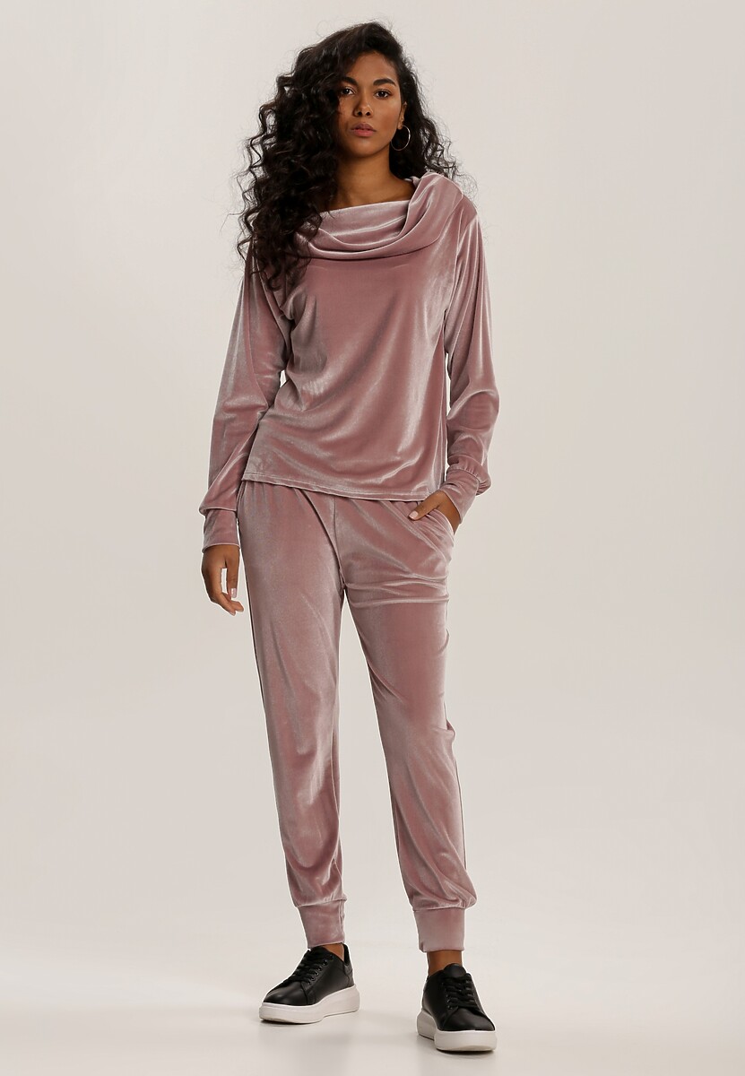 Fuksjowy Komplet Dresowy Qinhice 1