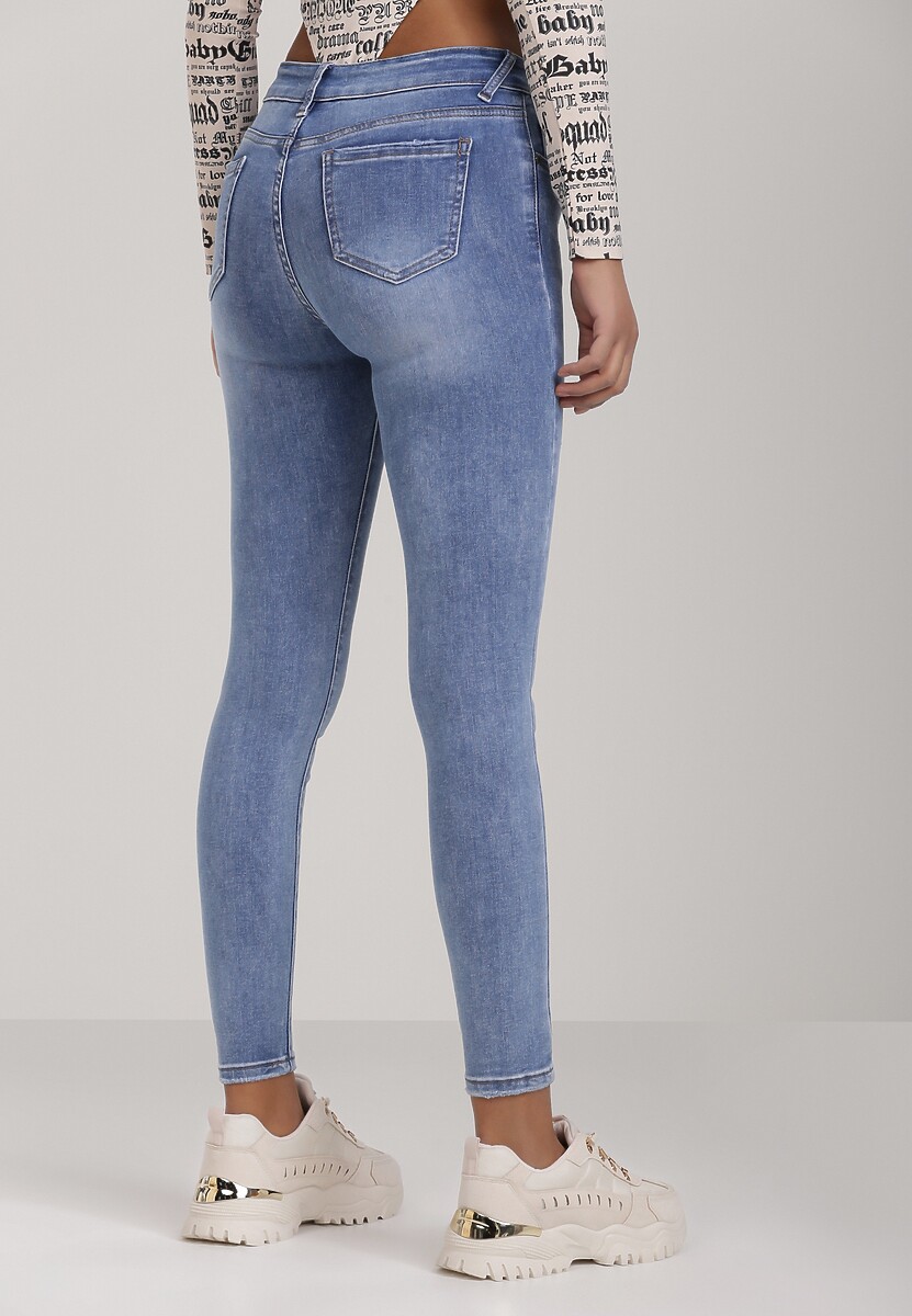 Niebieskie Jeansy Skinny Amaliphite 3